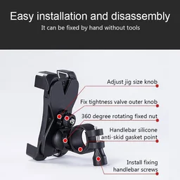 Bike Phone Holder – Anti-Shake 360° Rotation Mount | Gambit