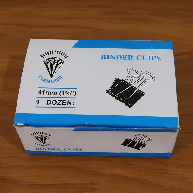 Binder Clips 32mm – Heavy-Duty Strong Metal Clips, 12 Pc Set