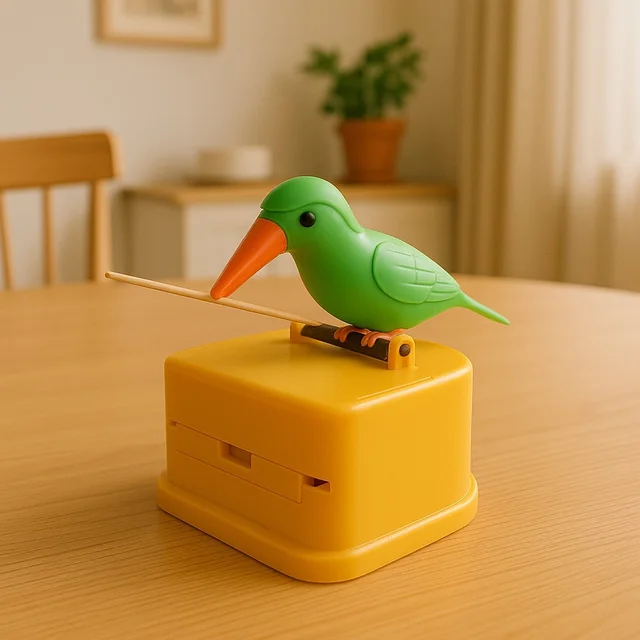 Bird Toothpick Dispenser – Portable Automatic Storage Box