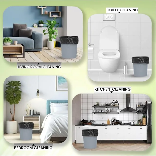Black Garbage Bags – Heavy-Duty Dustbin Liners for Home & Office