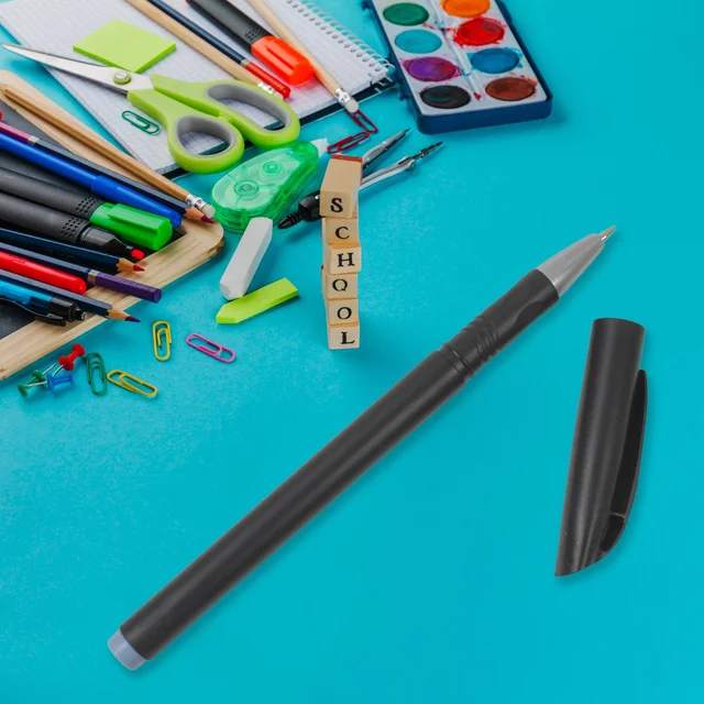 Black Gel Pen Set for Kids & School – Smooth Writing, 8 Pcs | InkGlow