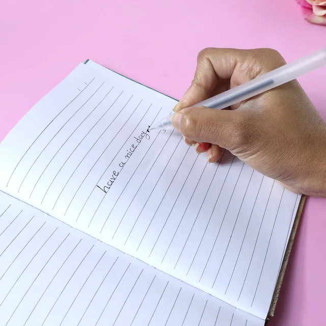 Black Gel Pens Set of 6 – Transparent, Smooth Writing