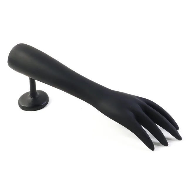 Black Hand Jewelry Display Stand – Elegant Matte Finish Organizer