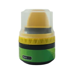 Black Shoe Polish Cream – Built-in Sponge for Easy Application