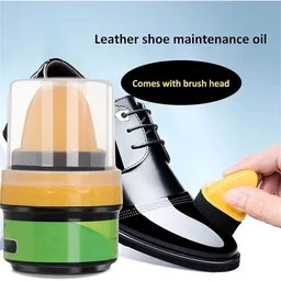 Black Shoe Polish Cream – Built-in Sponge for Easy Application