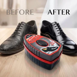 Black Shoe Shiner – Instant Gloss & Easy Portable Care