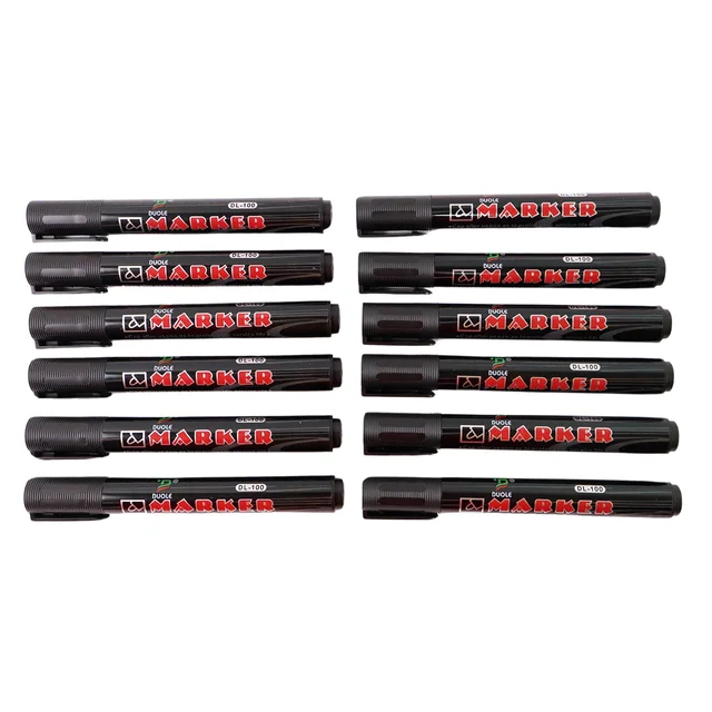 Black Whiteboard Marker – Low Odor Ink & Quick-Dry Bullet Tip