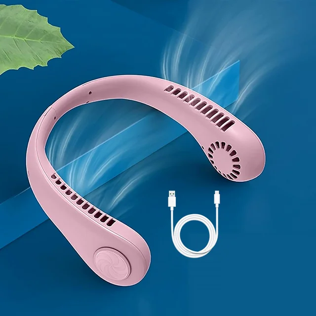 Bladeless Neck Fan – USB Rechargeable & Hands-Free |