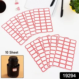 Blank Label Sticker Sheets – Writable, Self-Adhesive 10 Pack