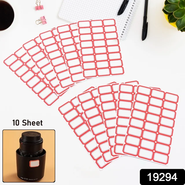 Blank Label Sticker Sheets – Writable, Self-Adhesive 10 Pack