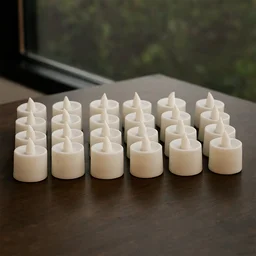 Blue LED Tea Light Candles – 24 Pc Flameless Decorative Lights