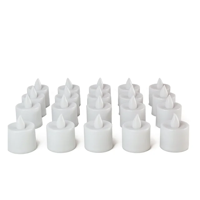 Blue LED Tea Light Candles – 24 Pc Flameless Decorative Lights