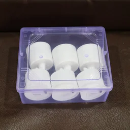 Blue LED Tea Light Candles – Safe Flameless Set of 6