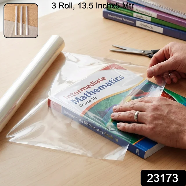 Book Cover Roll – Transparent Protective Film for School & Office