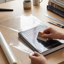 Book Cover Roll – Transparent Protective Film for School & Office