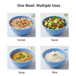 BPA Free Plastic Bowl Set – Microwave & Dishwasher Safe | Jiaqi