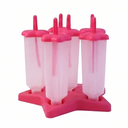 BPA-Free Plastic Ice Cream Molds – Set of 6 with Lids & Handles
