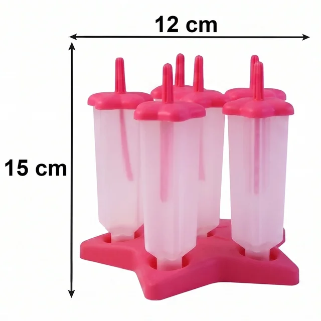 BPA-Free Plastic Ice Cream Molds – Set of 6 with Lids & Handles