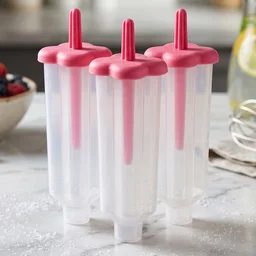 BPA-Free Plastic Ice Cream Molds – Set of 6 with Lids & Handles