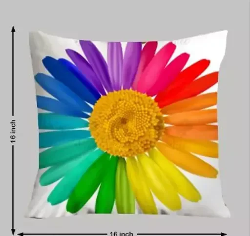 J.K HOME Printed Knitting Cushion Cover with Premium Handmade Fabric- Set of 5, 16x16 inch (Colurful Trees) Mo - FREE SIZE