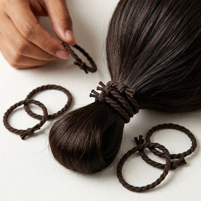 Braided Elastic Hair Bands Set – Strong Hold & Durable Design