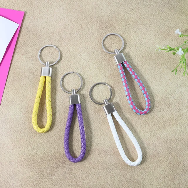 Braided Loop Keychain Set – 4-Piece Stylish Key Organizer for Daily Use