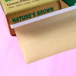 Brown Non-Stick Food Paper Roll – 20 Meters Eco-Friendly Wrap