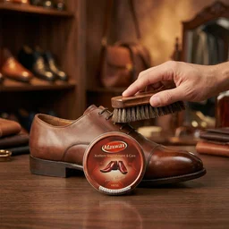 Brown Shoe Polish Cream Instant Shine Nourishment for Leather