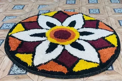 Rylie Water Absorbing Rangoli mat in different design and color full Mo - Free Size