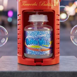 Bubble Machine Toy – Portable LED Bubble Blower for Kids