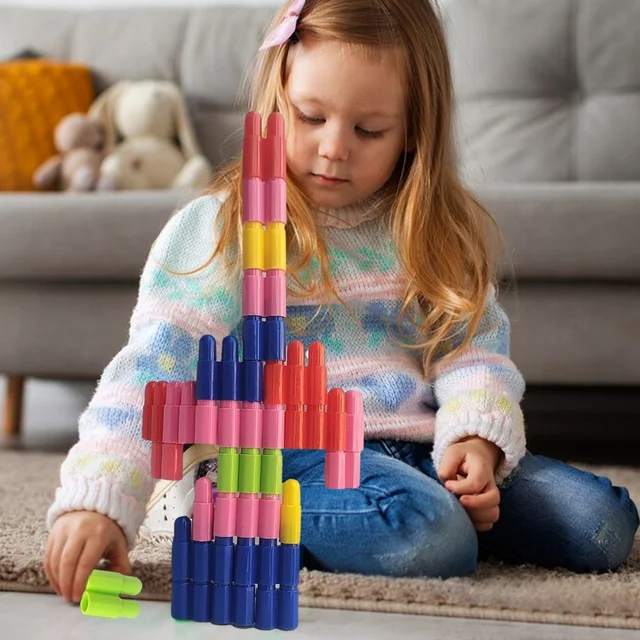 Bullet Blocks for Kids – Creative 88 Pc Building Set | Boardoria