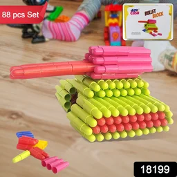 Bullet Blocks for Kids – Creative 88 Pc Building Set | Boardoria