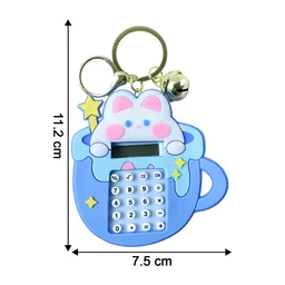 Bunny Calculator Keychain – Portable Mini Digital Calculator