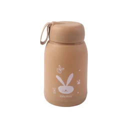 Bunny Print Glass Water Bottle – 330ML Leak-Resistant