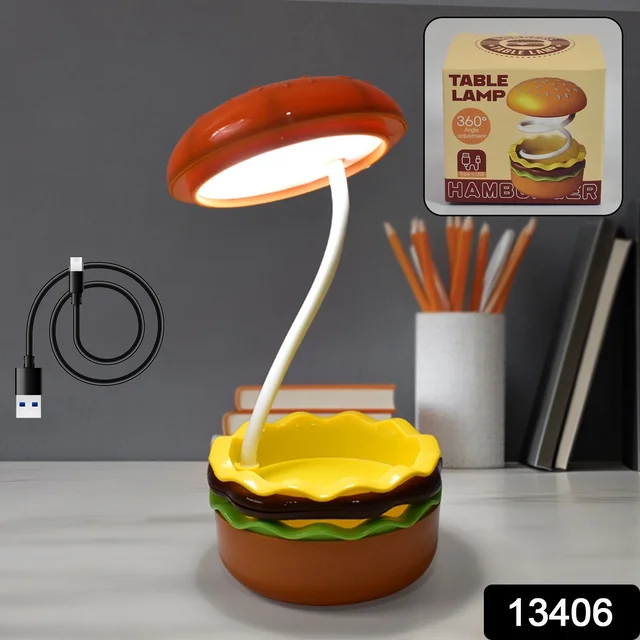 Burger LED Night Lamp – Folding & Rechargeable | Indo Glow