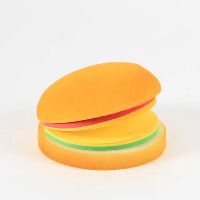 Burger Shaped Sticky Notes – Multicolor Unique Memo Pads | Foloria