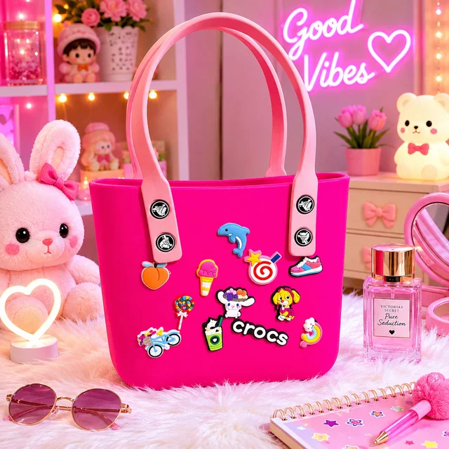Buy Crocs-Inspired Tote Bag – Spacious & Trendy for Women & Girls