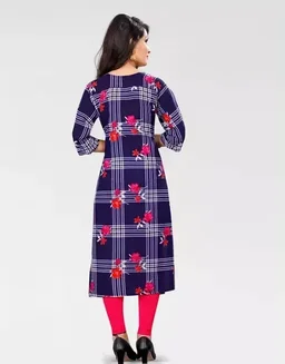 Women's Crepe straight Kurti Mo - S