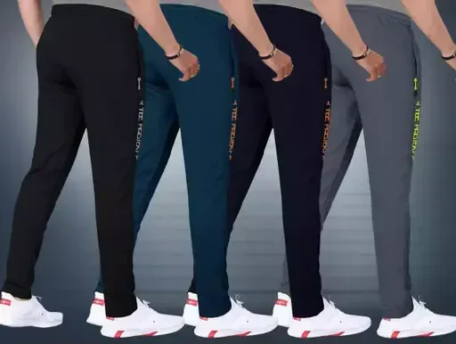 Stylish Men Track Pant Pack OF -4 Mo - XL