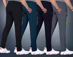 Stylish Men Track Pant Pack OF -4 Mo - XL