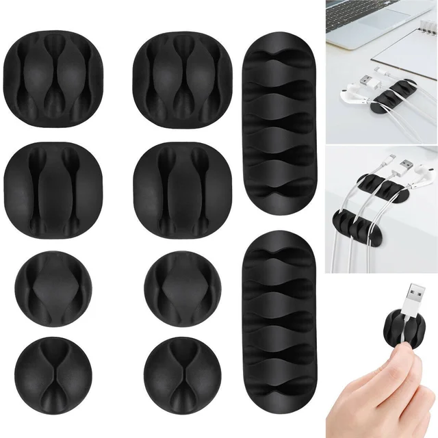 Cable Clips – Multi-Purpose Wire Holder for Desk & Home | Deskrova