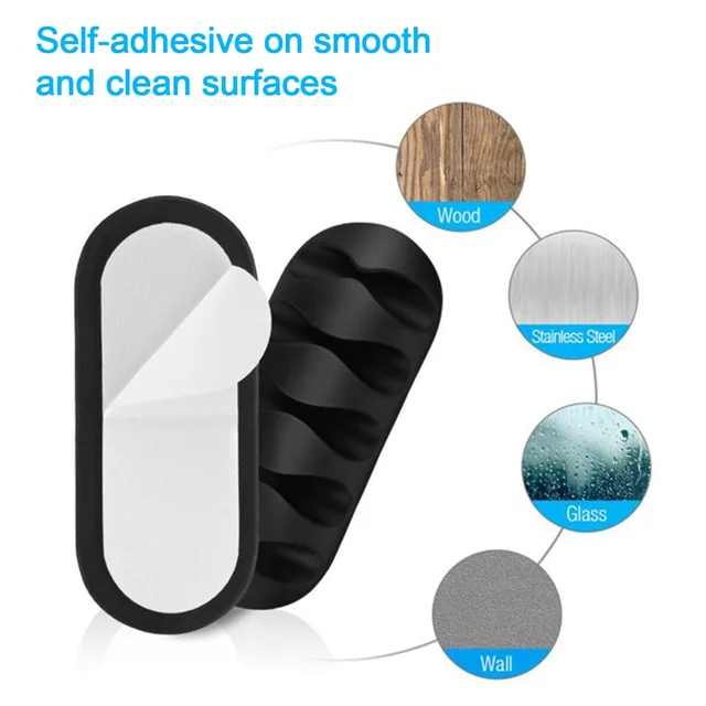 Cable Clips – Multi-Purpose Wire Holder for Desk & Home | Deskrova