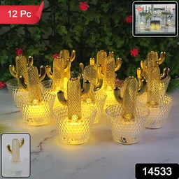 Cactus LED Tealight Candles – Unique Flameless Decorative Set