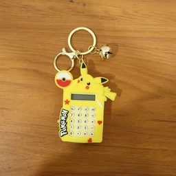 Calculator Keychain – Cute Yellow Cartoon Mini Digital Calculator