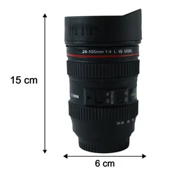 Camera Lens Coffee Mug – 350ml Travel Flask for Photographers