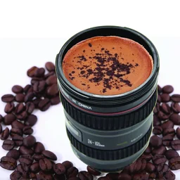 Camera Lens Coffee Mug – Stainless Steel, 350ml | Konvex
