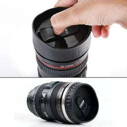 Camera Lens Coffee Mug – Stainless Steel, 350ml | Konvex