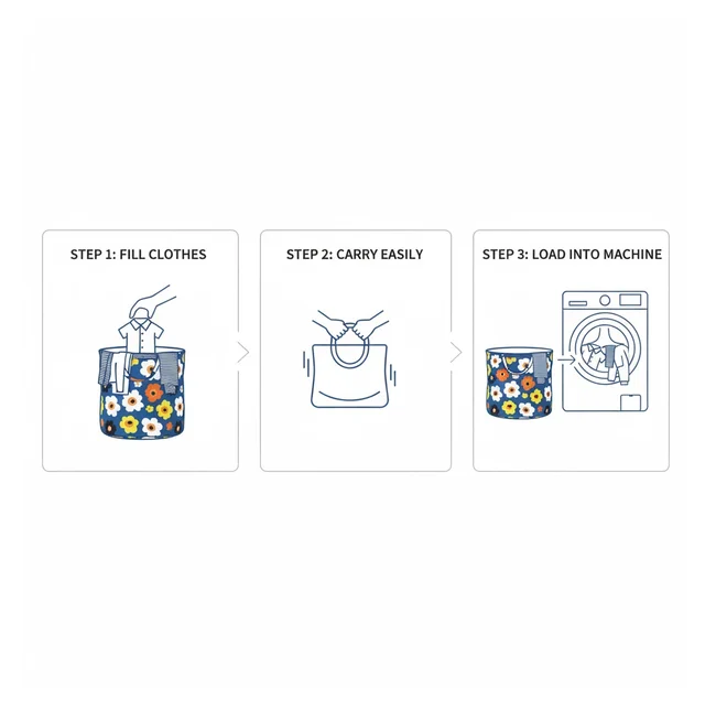 Canvas Laundry Bag for Home & Toy Storage – Collapsible | Organivo