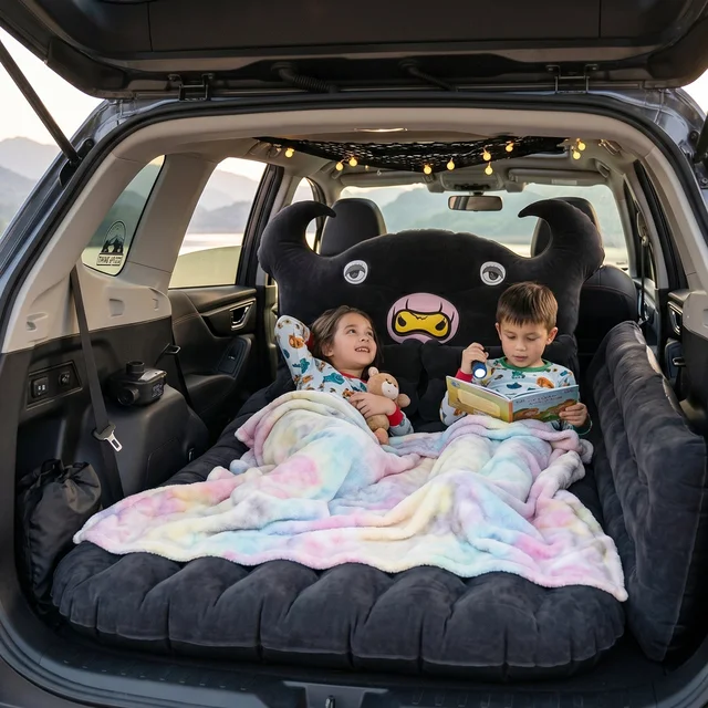 Car Air Mattress Bed Set – Portable Comfort for Travel & Camping, Car Sofa