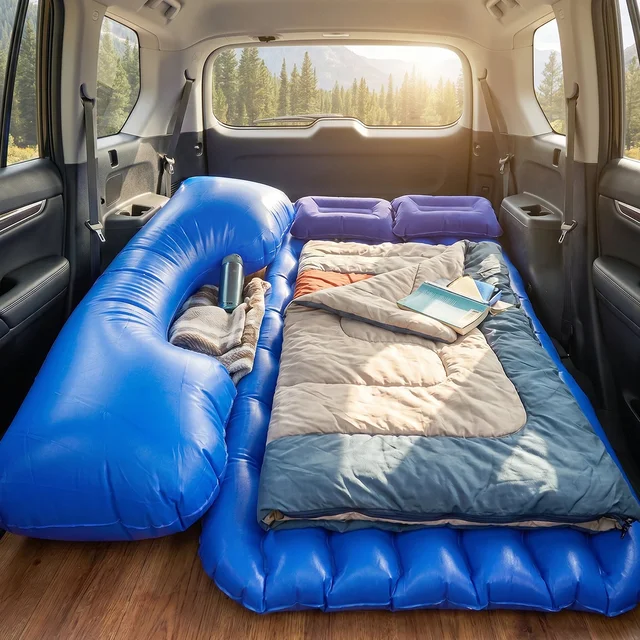 Car Air Mattress Bed Set – Portable Comfort for Travel & Camping, Car Sofa